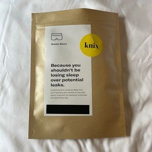 New In Package Knix Leakproof Dream Short, Black, Small